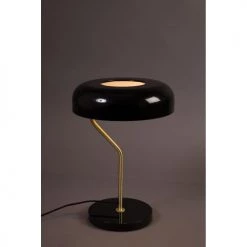 Dutchbone Lampes à Poser Lampe à Poser Design Métal Finitions Dorées Noir -Luminaires Contemporain Soldes lampe a poser design metal finitions dorees noir 2