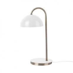 Present Time Lampes à Poser Lampe à Poser Dome Métal Blanc