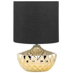 Beliani Lampes à Poser Lampe à Poser Dorée