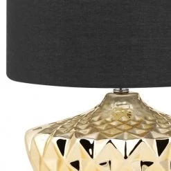 Beliani Lampes à Poser Lampe à Poser Dorée -Luminaires Contemporain Soldes lampe a poser doree 4