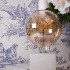 Junny Lampes à Poser Lampe à Poser En Béton Beige Avec Son Ampoule à Message -Luminaires Contemporain Soldes lampe a poser en beton beige avec son ampoule a message 2