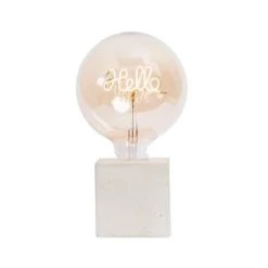 Junny Lampes à Poser Lampe à Poser En Béton Rose Pastel Avec Son Ampoule à Message -Luminaires Contemporain Soldes lampe a poser en beton beige avec son ampoule a message 6