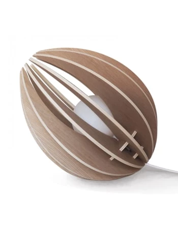 Gone's Lampes à Poser Lampe à Poser En Bois Avec Fil Noir Et Ampoule 4 Gone's Lampes à Poser Lampe à Poser En Bois Avec Fil Noir Et Ampoule – Image 4