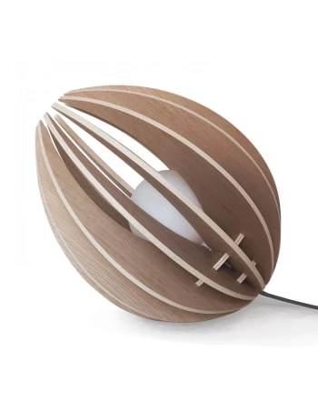 Gone's Lampes à Poser Lampe à Poser En Bois Avec Fil Noir Et Ampoule 5 Gone's Lampes à Poser Lampe à Poser En Bois Avec Fil Noir Et Ampoule – Image 5