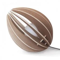 Gone's Lampes à Poser Lampe à Poser En Bois Avec Fil Noir Sans Ampoule