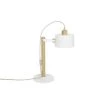 DIZY Design Lampes à Poser Lampe à Poser En Chêne Et Métal Blanc