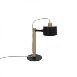 DIZY Design Lampes à Poser Lampe à Poser En Chêne Et Métal Noir