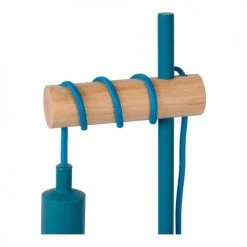 J&Kids Lampes à Poser Lampe à Poser En Métal Bleu Ø 15 Cm -Luminaires Contemporain Soldes lampe a poser en metal bleu oe 15 cm 3