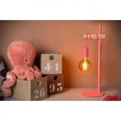 J&Kids Lampes à Poser Lampe à Poser En Métal Rose Ø 15 Cm -Luminaires Contemporain Soldes lampe a poser en metal rose oe 15 cm 5