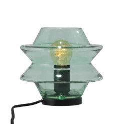 Kulile Lampes à Poser Lampe à Poser En Verre Soufflé Kaki Poudré