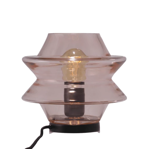 Kulile Lampes à Poser Lampe à Poser En Verre Soufflé Rose Blush 1 Kulile Lampes à Poser Lampe à Poser En Verre Soufflé Rose Blush