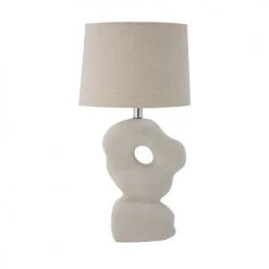 Bloomingville Lampes à Poser Lampe à Poser Forme Organique En Grès Blanc