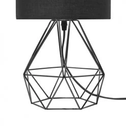 Beliani Lampes à Poser Lampe à Poser Noire -Luminaires Contemporain Soldes lampe a poser noire 10