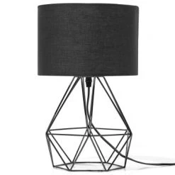 Beliani Lampes à Poser Lampe à Poser Noire