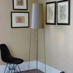 Frau Maier Lampadaires Lampe à Poser Slimsophie Tissus Gris 33x176x33 Cm -Luminaires Contemporain Soldes lampe a poser slimsophie tissus gris 33x176x33 cm 5