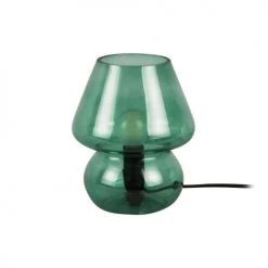 Leitmotiv Lampes à Poser Lampe à Poser Vintage En Verre Hauteur 18 Cm Vert -Luminaires Contemporain Soldes lampe a poser vintage en verre hauteur 18 cm vert 2