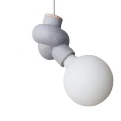 Gone's Lustres Lampe à Suspendre En Béton Et Bois Cordon Noir Ampoule LED Porcelaine -Luminaires Contemporain Soldes lampe a suspendre en beton et bois cordon blanc ampoule led porcelaine