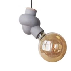 Gone's Lustres Lampe à Suspendre En Béton Et Bois Cordon Noir Ampoule LED Edison 8 Gone's Lustres Lampe à Suspendre En Béton Et Bois Cordon Noir Ampoule LED Edison -Luminaires Contemporain Soldes lampe a suspendre en beton et bois cordon noir ampoule led edison 4