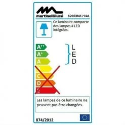 Martinelli Luce Lampes à Poser Lampe Ampoules LED Pied Télescopique H66-86cm 6 Martinelli Luce Lampes à Poser Lampe Ampoules LED Pied Télescopique H66-86cm -Luminaires Contemporain Soldes lampe ampoules led pied telescopique h66 86cm 2