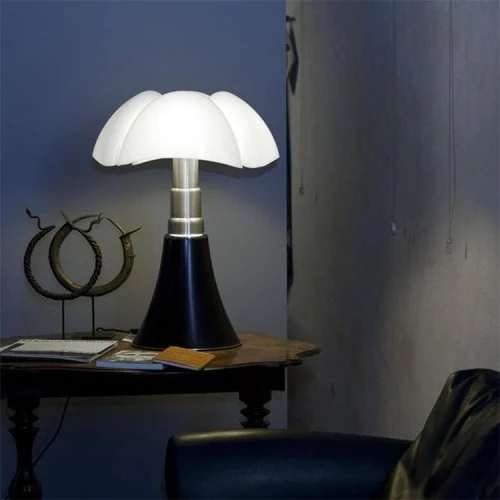 Martinelli Luce Lampes à Poser Lampe Ampoules LED Pied Télescopique Noir H66-86cm 3 Martinelli Luce Lampes à Poser Lampe Ampoules LED Pied Télescopique Noir H66-86cm – Image 3