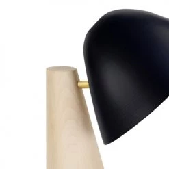 Tosel Lampes à Poser Lampe Bureau Bois Naturel Et Noir -Luminaires Contemporain Soldes lampe bureau bois naturel et noir 5