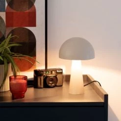 Maisons Du Monde Lampes à Poser Lampe Champignon En Métal écru -Luminaires Contemporain Soldes lampe champignon en metal ecru 1000 10 9 227436 4