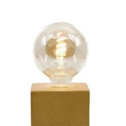 Junny Lampes à Poser Lampe Cube En Béton Jaune Moutarde Fabrication Artisanale 9 Junny Lampes à Poser Lampe Cube En Béton Jaune Moutarde Fabrication Artisanale -Luminaires Contemporain Soldes lampe cube en beton jaune moutarde fabrication artisanale 3