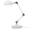 Beliani Lampes à Poser Lampe De Bureau Blanche