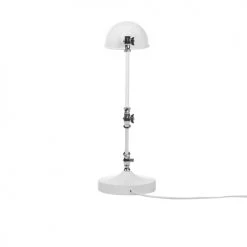 Beliani Lampes à Poser Lampe De Bureau Blanche -Luminaires Contemporain Soldes lampe de bureau blanche 3