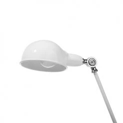 Beliani Lampes à Poser Lampe De Bureau Blanche -Luminaires Contemporain Soldes lampe de bureau blanche 4