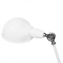 Beliani Lampes à Poser Lampe De Bureau Blanche -Luminaires Contemporain Soldes lampe de bureau blanche 5