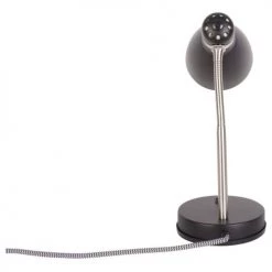 Leitmotiv Lampes à Poser Lampe De Bureau En Métal New Study Noir -Luminaires Contemporain Soldes lampe de bureau en metal new study noir 3