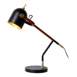 Lampea Lampes à Poser Lampe De Bureau En Métal Noir 50 Cm -Luminaires Contemporain Soldes lampe de bureau en metal noir 50 cm 2