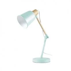 Maisons Du Monde Lampes De Chevet Enfant Lampe De Bureau En Métal Vert Et Hévéa -Luminaires Contemporain Soldes lampe de bureau en metal vert et hevea 1000 8 23 181653 2