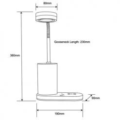 Keria Lampes à Poser Lampe De Bureau En Plastique_synthetic Anthracite -Luminaires Contemporain Soldes lampe de bureau en plastique synthetic anthracite 2