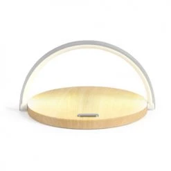 Livoo Lampes à Poser Lampe De Chevet Tactile 2 En 1 En ABS Marron