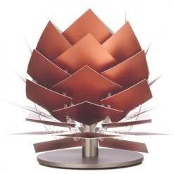 Dyberg Larsen Lampes à Poser Lampe De Table à Ailettes En Polycarbonate Effet Cuivré, H16 Cm D18 Cm -Luminaires Contemporain Soldes lampe de table a ailettes en polycarbonate effet cuivre h16 cm d18 cm 2