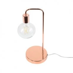 Beliani Lampes à Poser Lampe De Table Cuivré -Luminaires Contemporain Soldes lampe de table cuivre 2