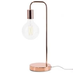 Beliani Lampes à Poser Lampe De Table Cuivré