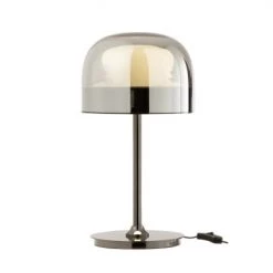 Meubles & Design Lampes à Poser Lampe De Table Design En Verre Et Métal -Luminaires Contemporain Soldes lampe de table design en verre et metal 2