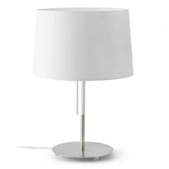 Keria Lampes à Poser Lampe De Table En Fabric Blanc