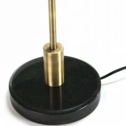 Thai Natura Lampes à Poser Lampe De Table En Marbre Et Métal Noir Et Doré 18x44x53 -Luminaires Contemporain Soldes lampe de table en marbre et metal noir et dore 18x44x53 2