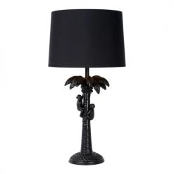 Lampea Lampes à Poser Lampe De Table En Matière Plastique Noir 50 Cm -Luminaires Contemporain Soldes lampe de table en matiere plastique noir 50 cm 2