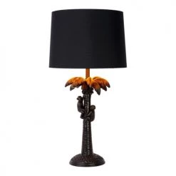 Lampea Lampes à Poser Lampe De Table En Matière Plastique Noir 50 Cm