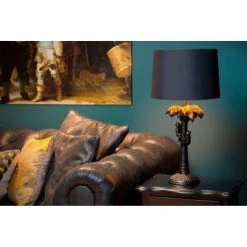 Lampea Lampes à Poser Lampe De Table En Matière Plastique Noir 50 Cm -Luminaires Contemporain Soldes lampe de table en matiere plastique noir 50 cm 5