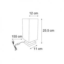 QAZQA Lampes à Poser Lampe De Table En Métal Blanc -Luminaires Contemporain Soldes lampe de table en metal blanc 8