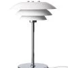 Dyberg Larsen Lampes à Poser Lampe De Table En Métal Blanc Mat, H 30 Cm D 20 Cm