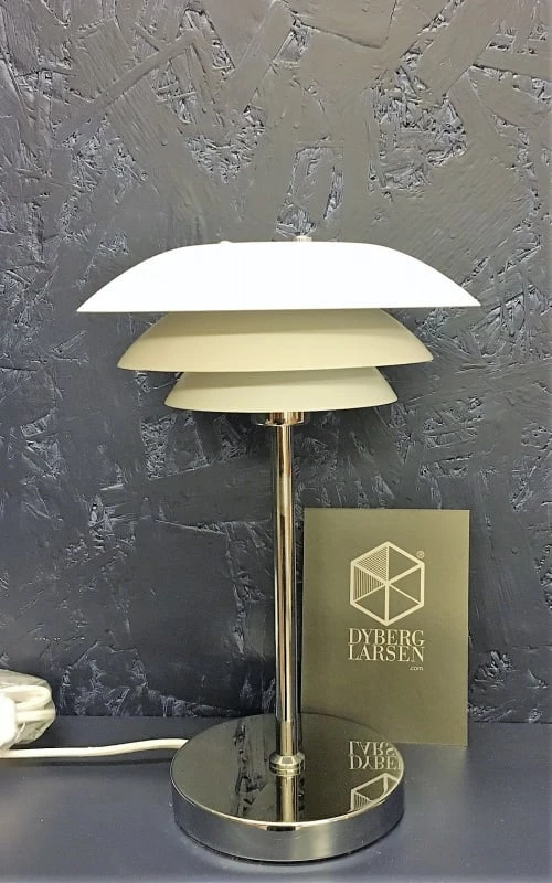 Dyberg Larsen Lampes à Poser Lampe De Table En Métal Blanc Mat, H 30 Cm D 20 Cm 3 Dyberg Larsen Lampes à Poser Lampe De Table En Métal Blanc Mat, H 30 Cm D 20 Cm – Image 3