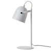 Dyberg Larsen Lampes à Poser Lampe De Table En Métal Blanc Mat, H 37 Cm D 11 Cm