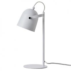 Dyberg Larsen Lampes à Poser Lampe De Table En Métal Blanc Mat, H 37 Cm D 11 Cm